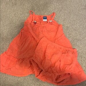 Old Navy Kids Dress Set in Bright Orange